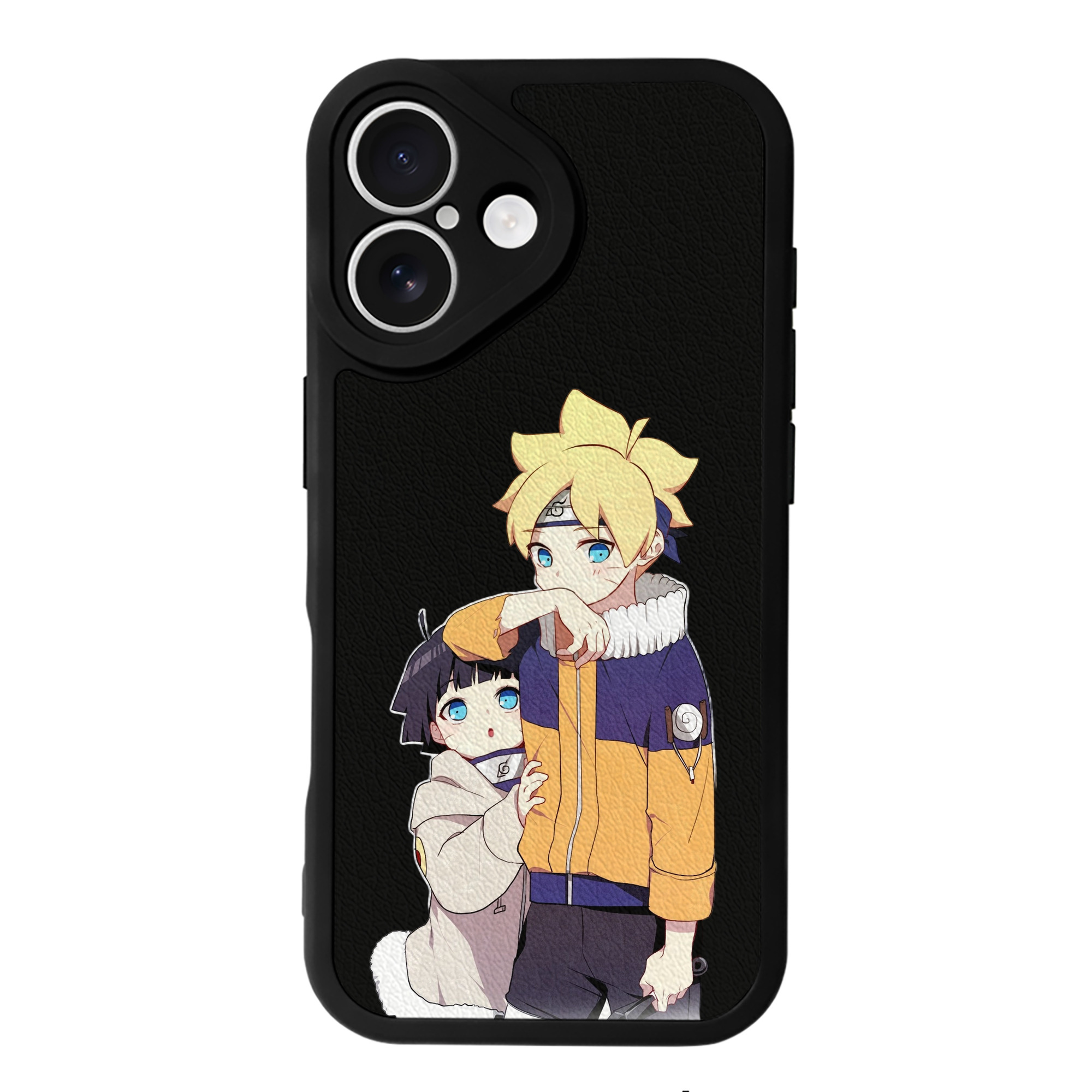 （画像用） NARUTO -ナルト- うずまき ボルト Uzumaki Boruto 【iPhone 16シリーズ対応】シリコンスマホケース（レザー調） 材質：シリコン